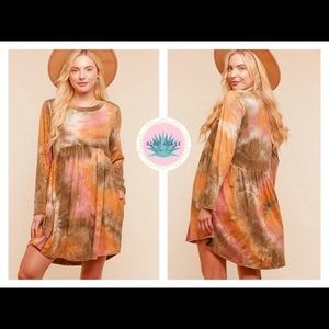 [Haptics] Tie Dye Babydoll Dress